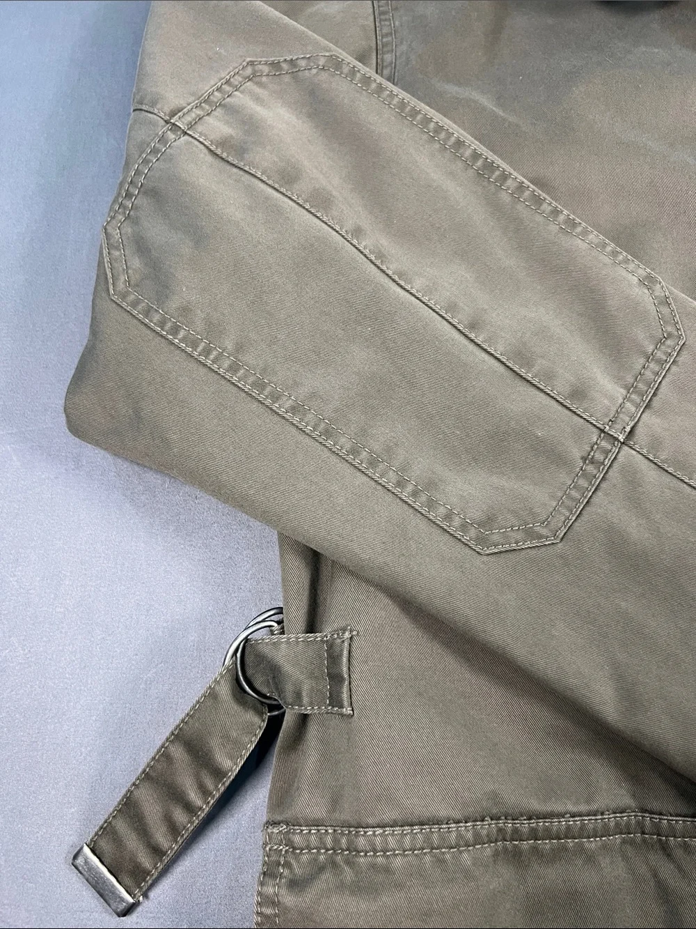 Banana Republic Olive Field Jacket with Dark Contrast Collar
